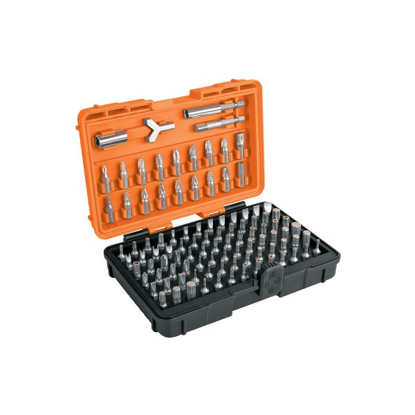 17794 - Juego de 100 puntas mixtas largo 1' en estuche plástico