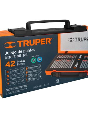 PUN-42XE1.jpg 17809 - Juego 42 puntas 1/2' y 3/8' de 75 y 30 mm estuche metálico