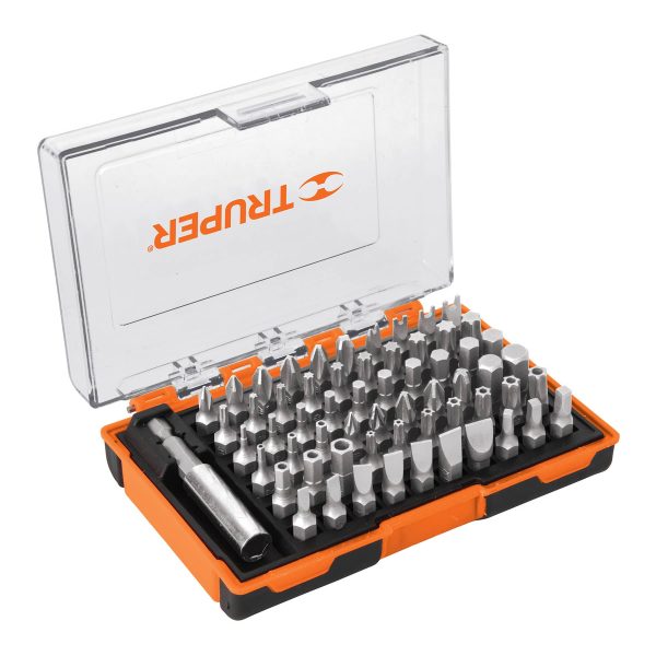 10758 - Juego de 61 puntas mixtas largo 1' en estuche plástico