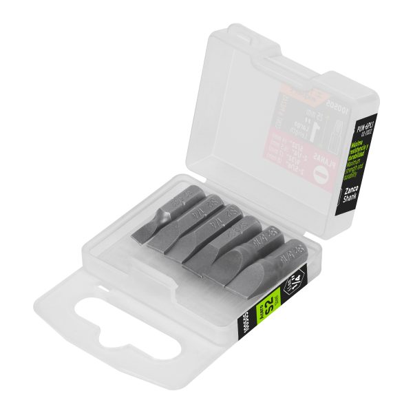 100505 - Estuche con 6 puntas planas combinadas largo 1', Expert