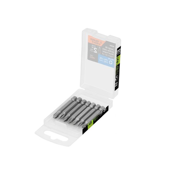 100504 - Estuche con 7 puntas de cruz combinadas largo 2', Expert