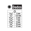 12844 - Juego de 14 dados para taladro, Pretul