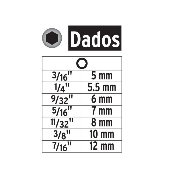 12844 - Juego de 14 dados para taladro, Pretul