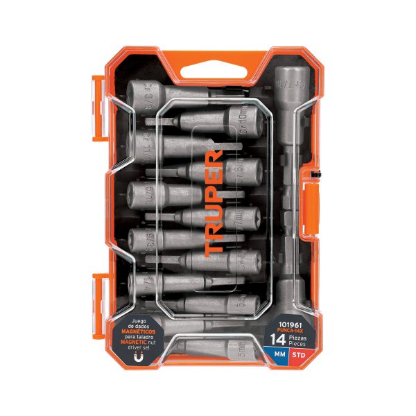 101961 - Juego de 14 dados magnéticos para taladro,Truper