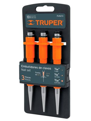 PUNZ-3.jpg 18064 - Juego de 3 embutidores de clavos, Truper