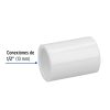 45417 - Cople de PVC cédula 40 de 1/2', Foset