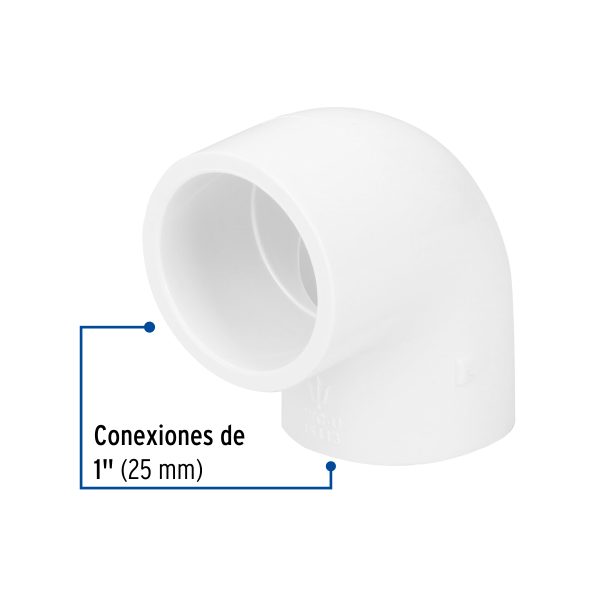 45413 - Codo 90° de PVC de 1', Foset