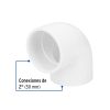 45525 - Codo 90° de PVC de 2', Foset