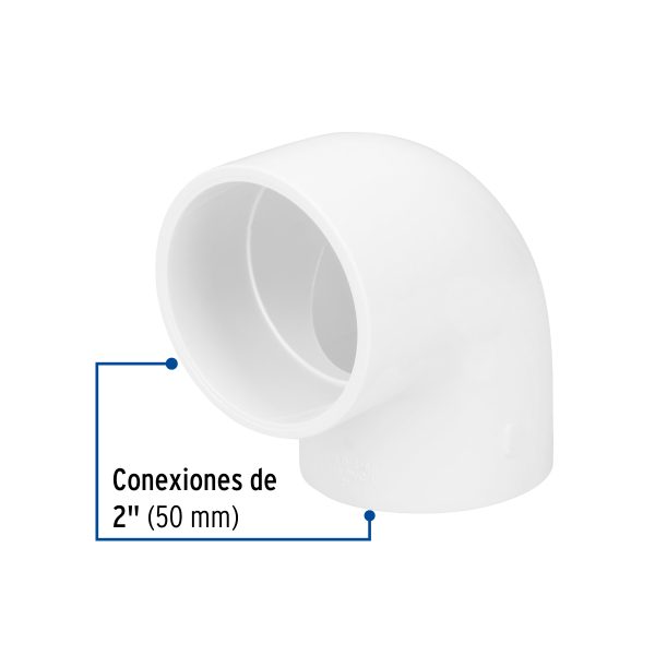 45525 - Codo 90° de PVC de 2', Foset