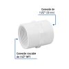 45549 - Adaptador hembra de PVC 1-1/2', Foset
