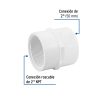 45550 - Adaptador hembra de PVC, 2', Foset