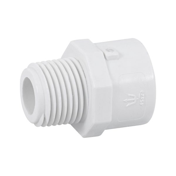 45429 - Adaptador macho de PVC de 1/2', Foset