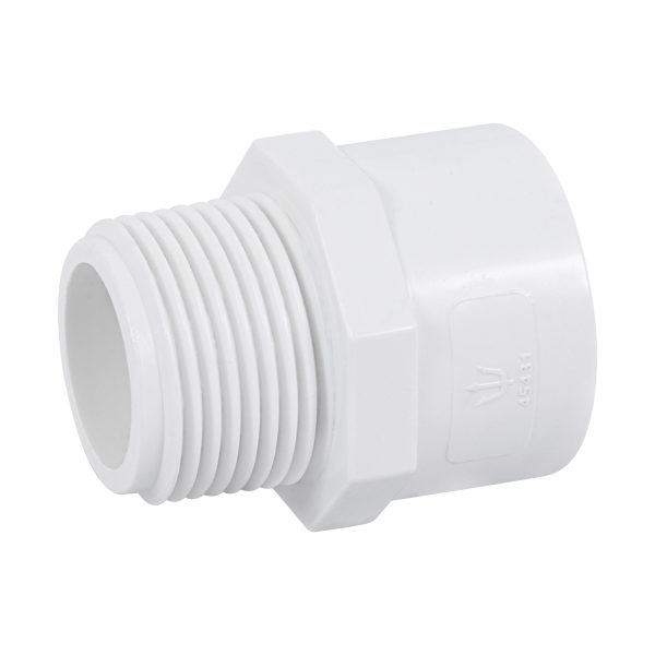 45431 - Adaptador macho de PVC de 1', Foset