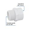 45546 - Adaptador macho de PVC de 1-1/2', Foset