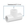 45420 - Tee sencilla de PVC 1/2', Foset