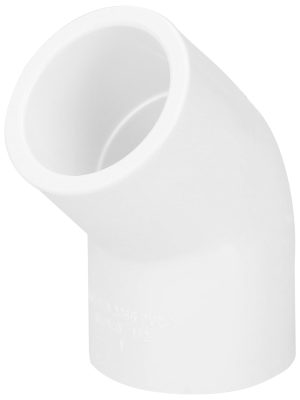 45414 - Codo 45° de PVC de 1/2', Foset