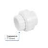 45544 - Tuerca unión lisa de PVC 2', Foset