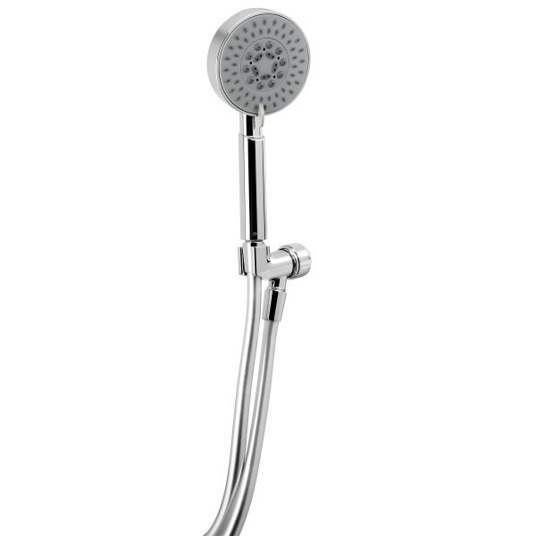 45165 - Regadera cromo de teléfono 4' con soporte, Foset Element