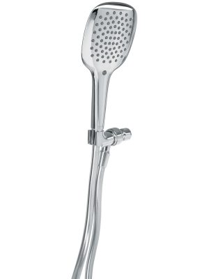 45785 - Regadera de teléfono con soporte, cromo, FOSET RIVIERA