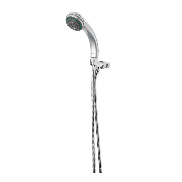 49432 - Regadera de teléfono 3', 5 funciones con soporte, Foset Aqua