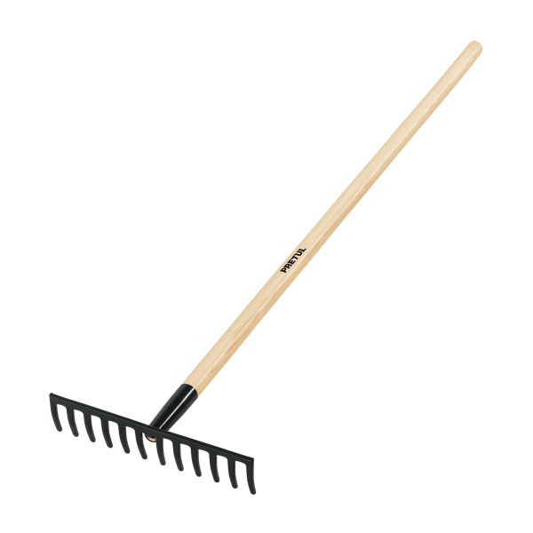 22697 - Rastrillo recto de 12 dientes, mango de 48', Pretul