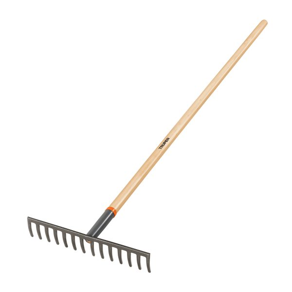 100493 - Rastrillo recto de 14 dientes, mango de 54', Truper