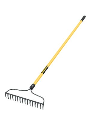 17885 - Rastrillo jardinero, 16 dientes, mango 60' fibra de vidrio