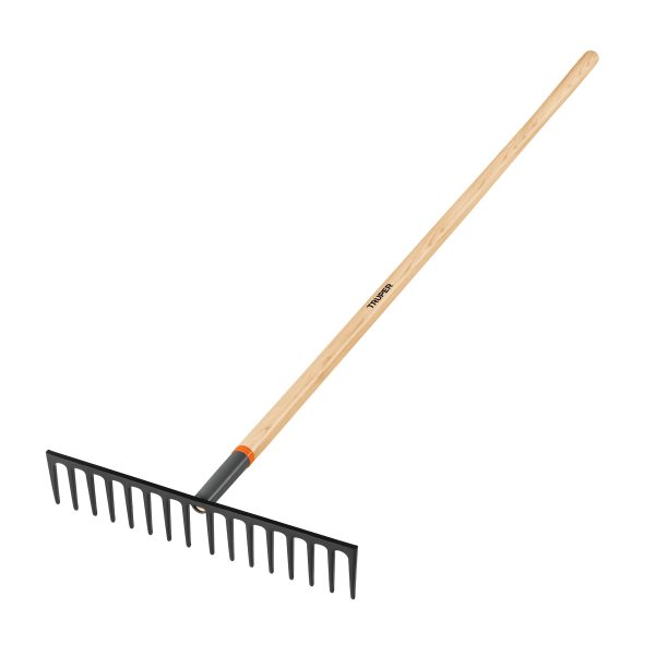 17888 - Rastrillo recto reforzado, 16 dientes, mango de 60', Truper