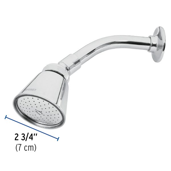 49460 - Regadera redonda 2-3/4' en latón, chorro fijo, Foset Aero