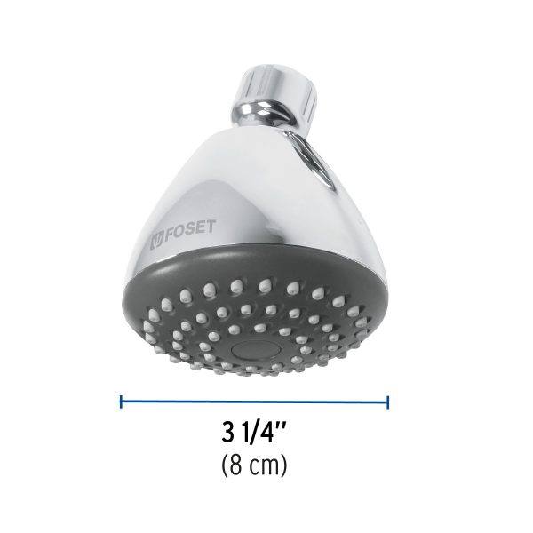 45790 - Regadera redonda 3-1/4' sin brazo, Foset Aero