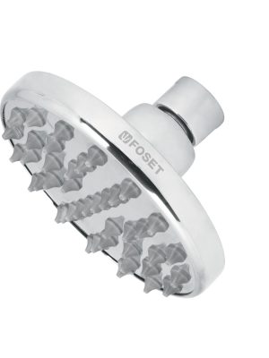 49581 - Regadera cromo 4' plato redondo, sin brazo, Foset Element