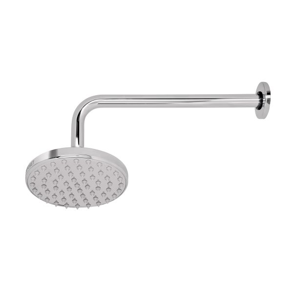 49576 - Regadera cromo 6' plato redondo, con brazo, Foset Element