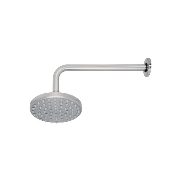 45576 - Regadera satín 6' plato redondo, con brazo, Foset Element