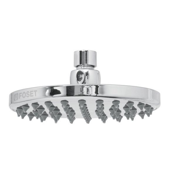 49582 - Regadera cromo 6' plato redondo, sin brazo, Foset Element