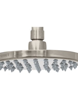 R-206SN.jpg 45582 - Regadera satín 6' plato redondo, sin brazo, Foset Element