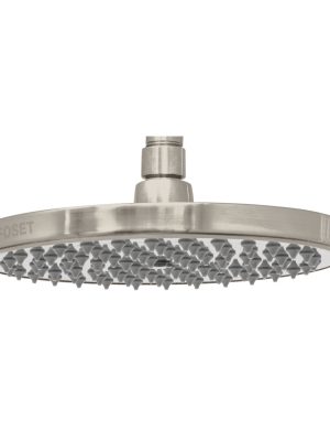 45583 - Regadera satín 8' plato redondo, sin brazo, Foset Element