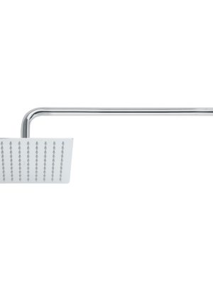 45771 - Regadera plato cuadrado 8' con brazo, cromo, FOSET RIVIERA
