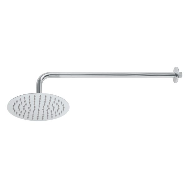 45075 - Regadera plato redondo 8' con brazo, cromo, FOSET RIVIERA