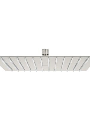 45784 - Regadera plato cuadrado 12' sin brazo, satín, FOSET RIVIERA