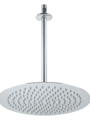 R-313.jpg 45079 - Regadera plato redondo 12' con brazo, cromo, FOSET RIVIERA