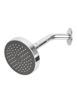 45067 - Regadera redonda 4-1/4' brazo y chapetón de acero, Basic