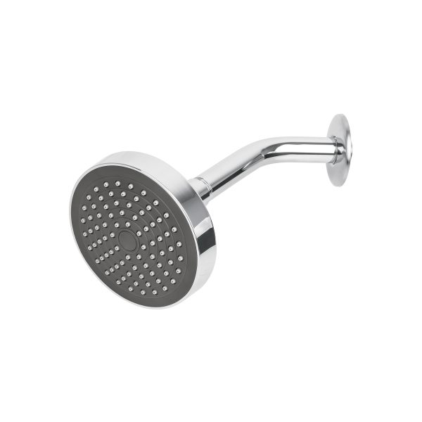 45067 - Regadera redonda 4-1/4' brazo y chapetón de acero, Basic