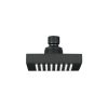 46745 - Regadera cuadrada ABS 4' acabado negro mate sin brazo, Foset