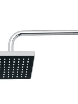 R-404.jpg 46734 - Regadera cuadrada ABS 6' acabado cromo con brazo, Foset