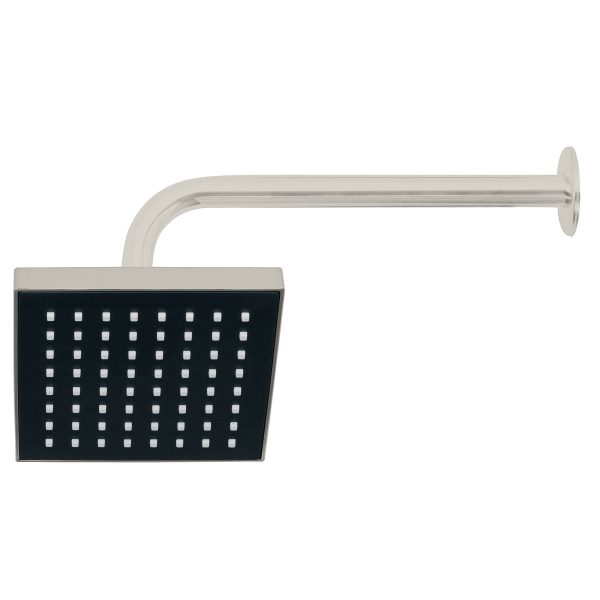 46740 - Regadera cuadrada ABS 6' acabado satín con brazo, Foset