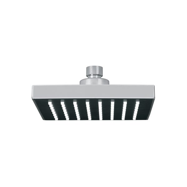 46735 - Regadera cuadrada ABS 6' acabado cromo sin brazo, Foset