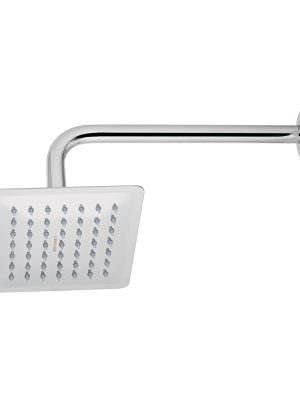 47736 - Regadera cuadrada 6', acero inox, con brazo, cromo, Túbig