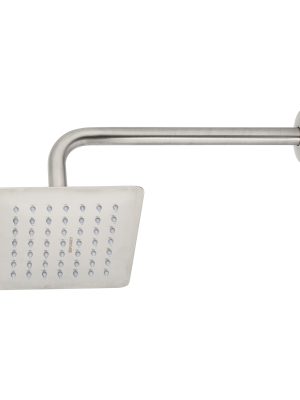 R-414N.jpg 47742 - Regadera cuadrada 6', acero inox, con brazo, satín, Túbig