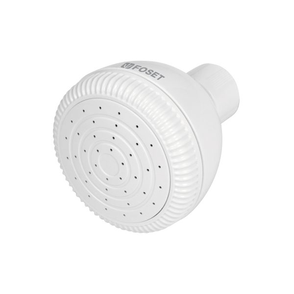 49256 - Regadera redonda de ABS 2-1/2' sin brazo, Foset Basic
