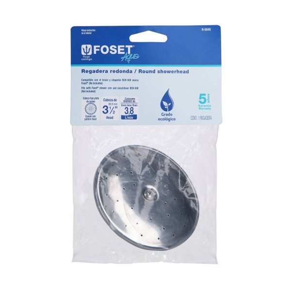 R-504SE1.jpg 44493 - Regadera redonda metálica 3-1/2' sin brazo, Foset Aqua